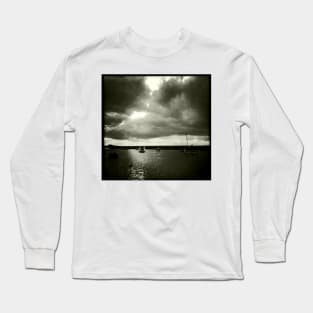 Burnham Overy Staithe  at high tide, Norfolk, UK Long Sleeve T-Shirt